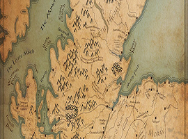 A Tolkienesque Take Scottish Highlands Map Fantasy Edition